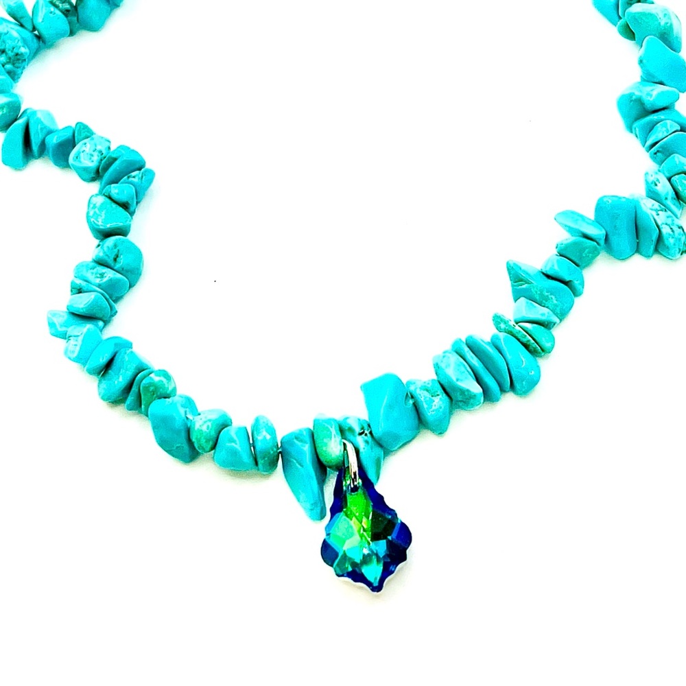 Handmade bead rock necklace